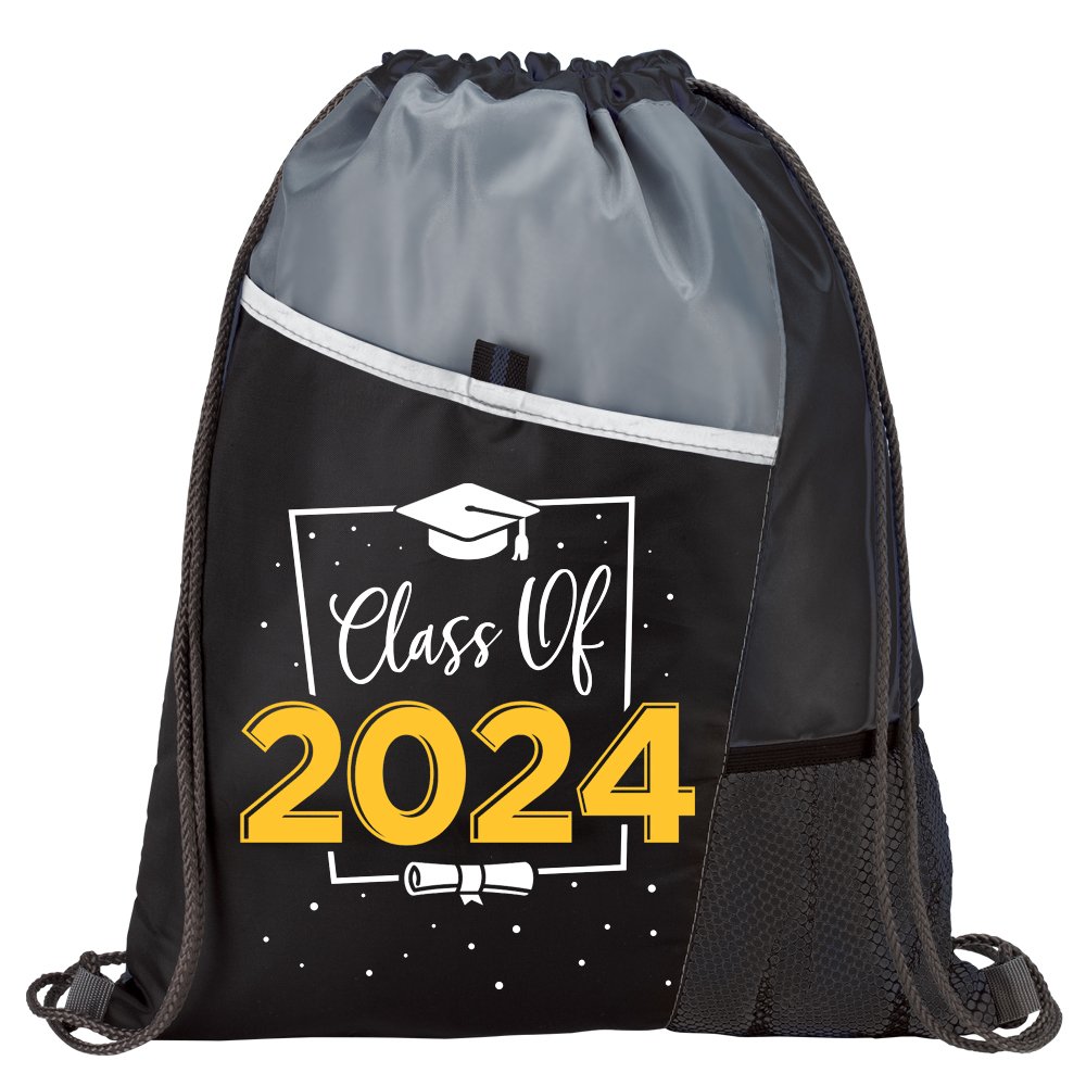Class of 2024 Drawstring Backpack - One-Color Personalization Available