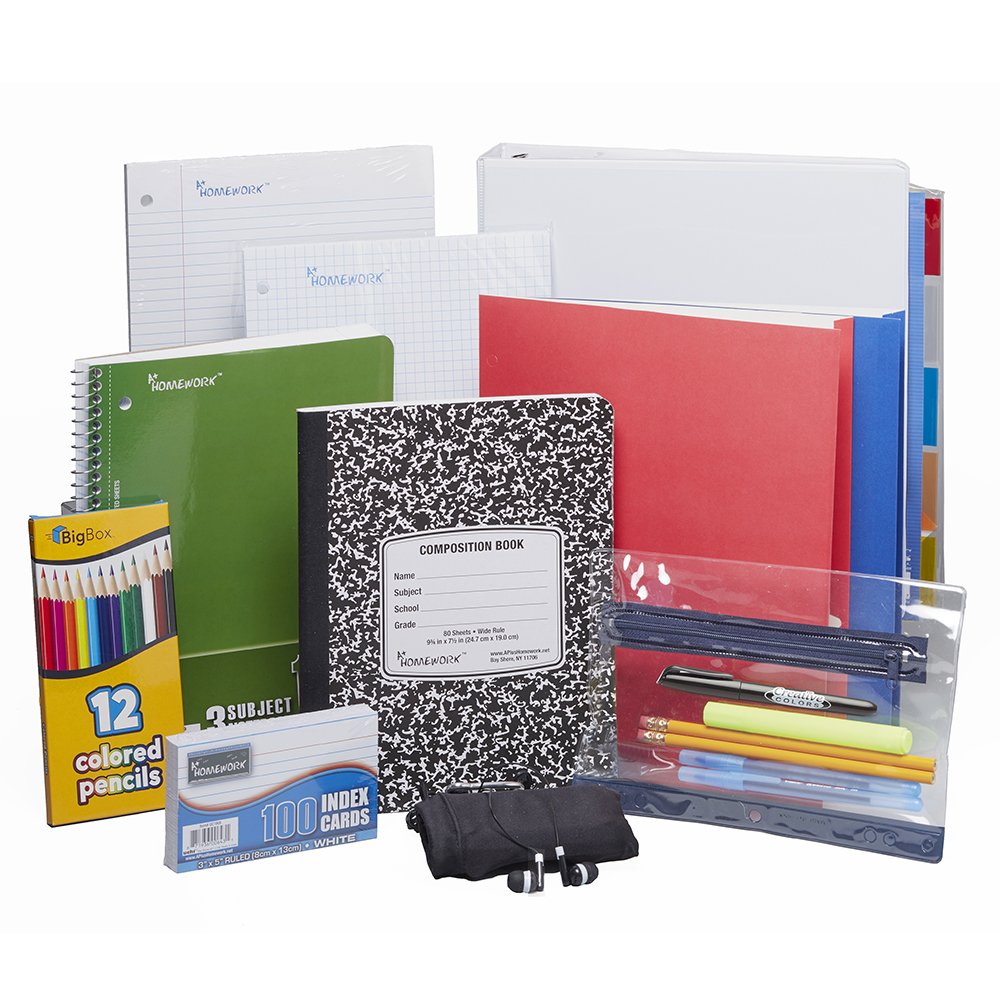 School Package Deluxe Back-to-School Supply Kit: Grades 6-8 | Positive Promotions
