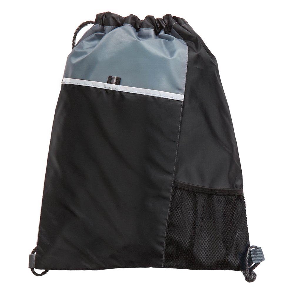 Black Drawstring Cinch Top Backpack - Personalization Available ...