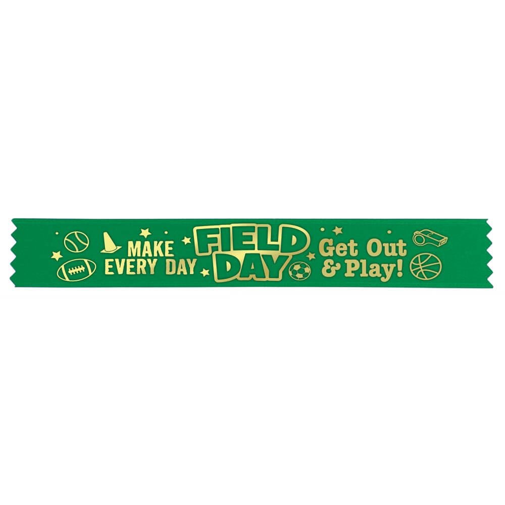 Make Every Day Field Day Get Out & Play! Ribbon Bracelets Pack of 100