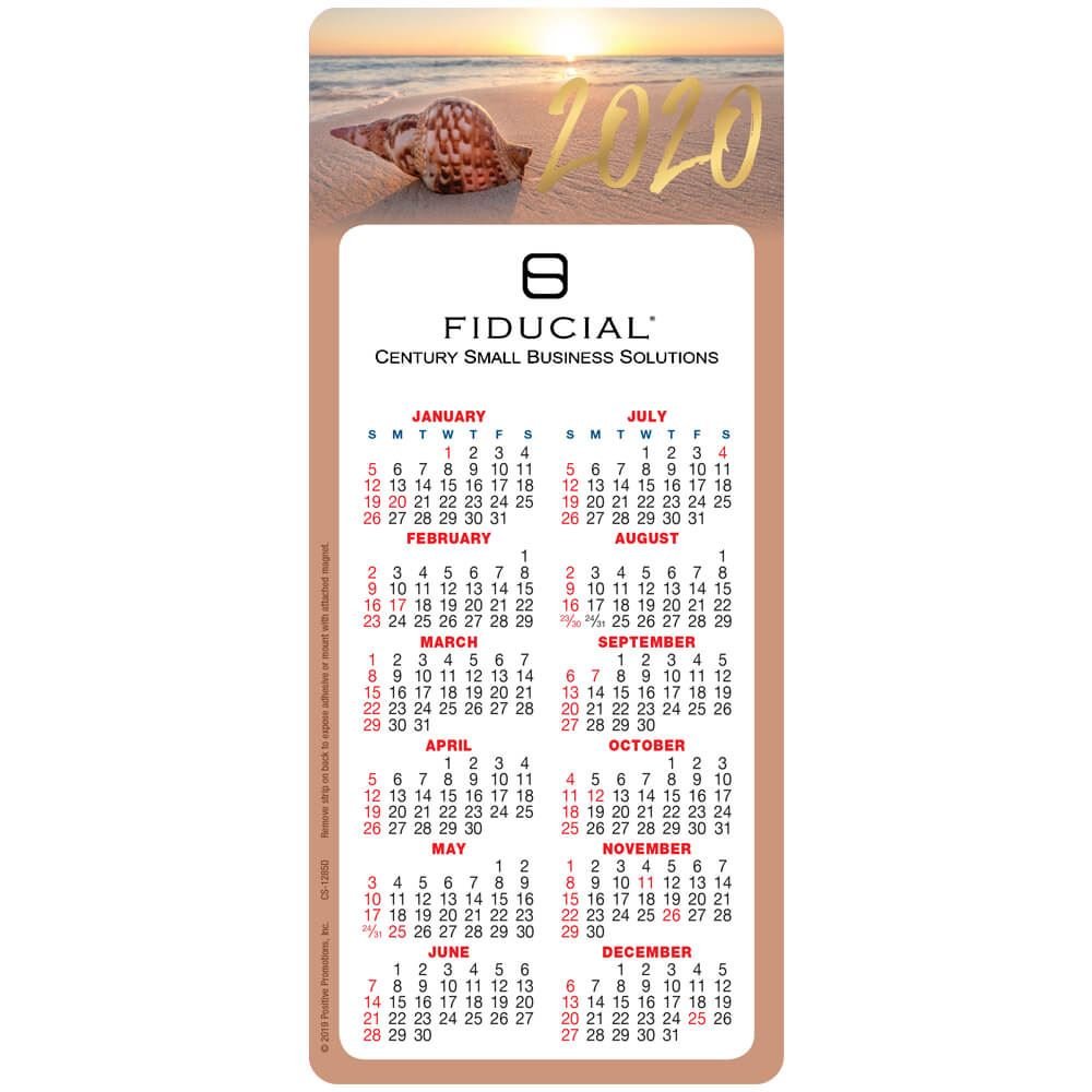 Seashell 2021 E-Z 2 Stick Calendar - Personalization Available
