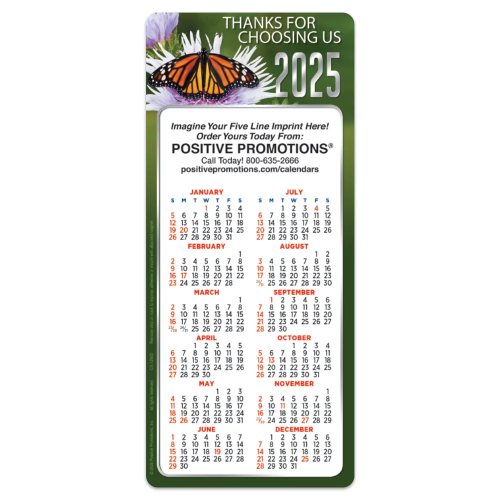 Thanks For Choosing Us! E-Z 2 Stick 2025 Calendar - Personalization Available | Positive Promotions thanks-for-choosing-us-e-z-2-stick-2025-calendar-personalization-available-positive-promotions