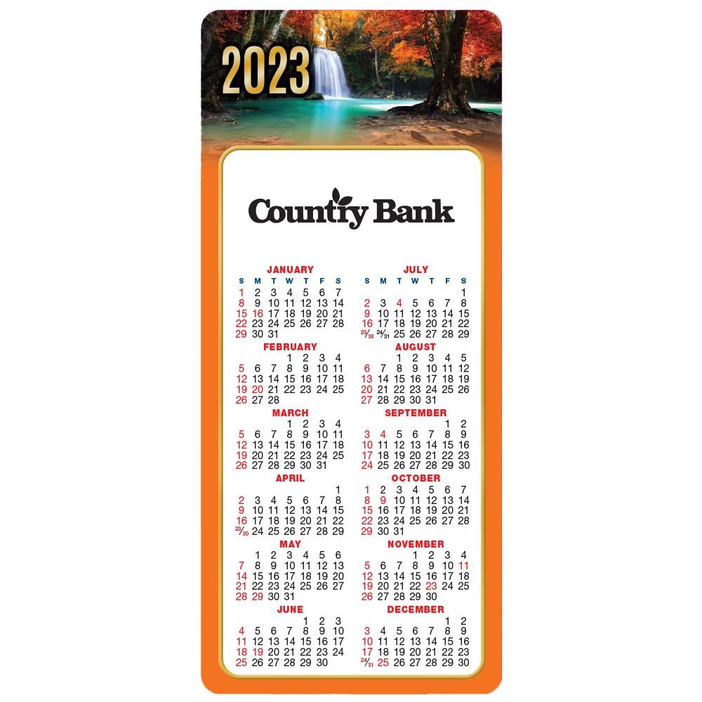 Seasonal Waterfall E-Z 2 Stick 2024 Calendar - Personalization Available