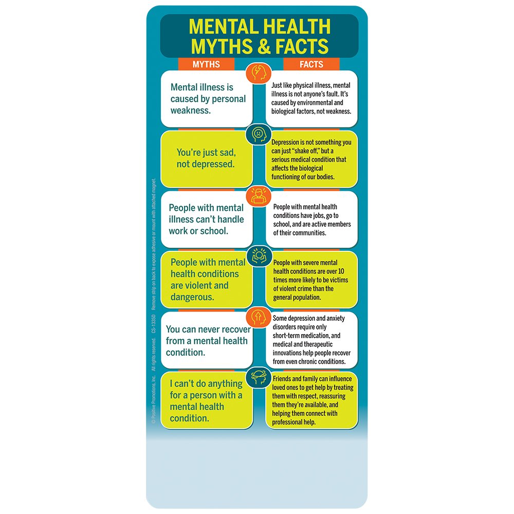 Mental Health Myths & Facts E-Z 2 Stick Glancer
