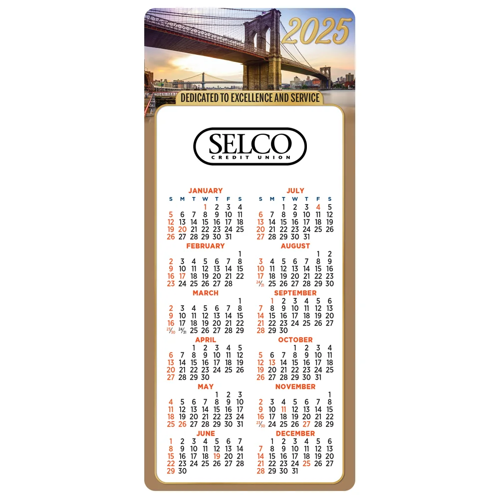 dedicated-to-excellence-and-service-e-z-2-stick-2025-calendar-personalization-available-positive-promotions