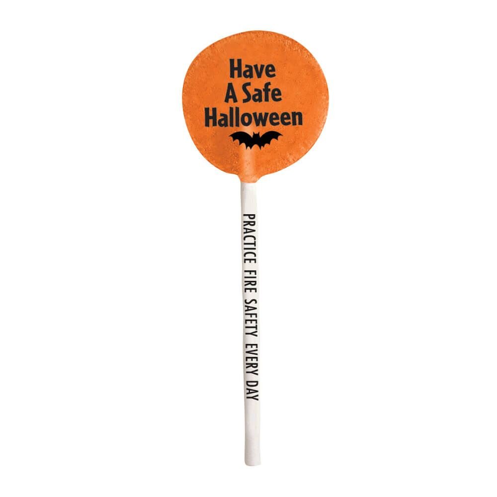 Have A Safe Halloween Lollipop (Orange)