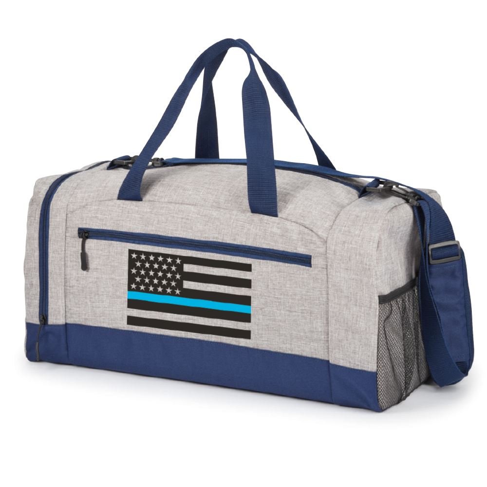 The Thin Blue Line Flag Tacoma Recycled Duffle Bag