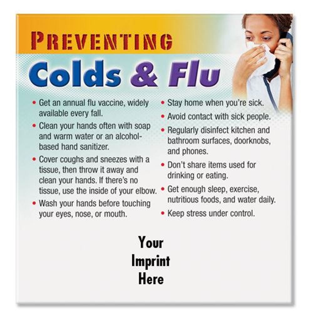 Preventing Colds & Flu Magnet - Personalization Available