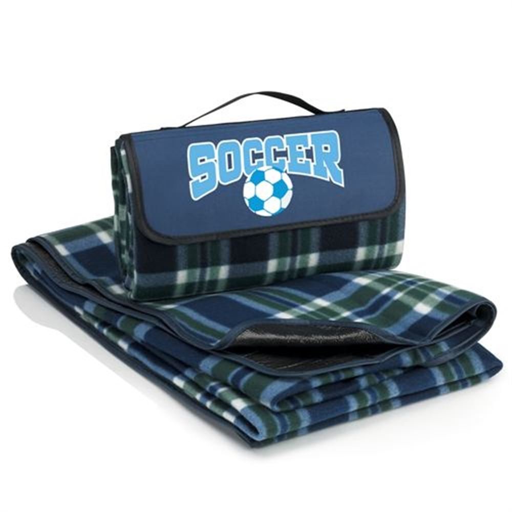 SOCCER Fleece Picnic Blanket
