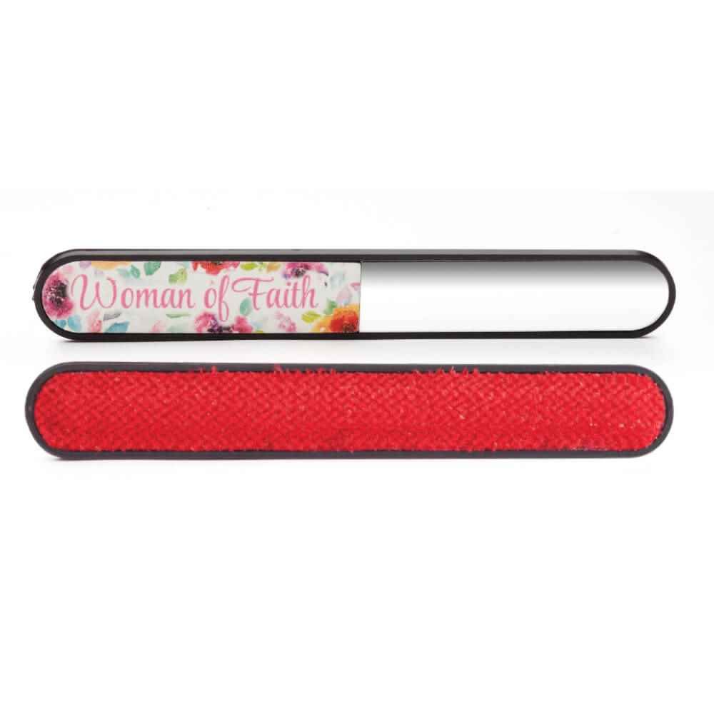 Woman Of Faith 3-In-1 Emery Board/Mirror/Lint Remover - Pack of 10