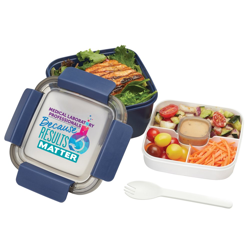 Medical Laboratory Professionals: Because Results Matter Locking Food Container with Compartments