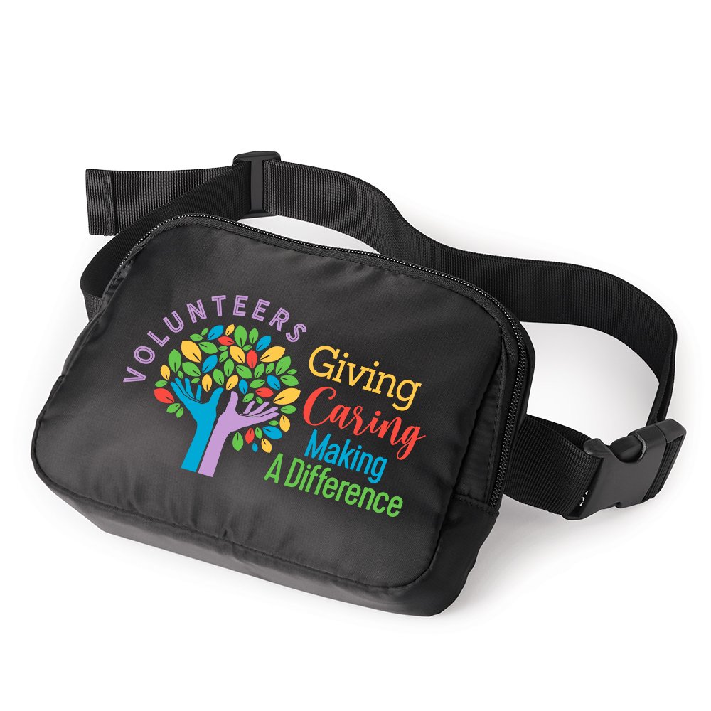 Volunteers: Giving, Caring, Making a Difference Sedona 2-in-1 Sling Belt Bag