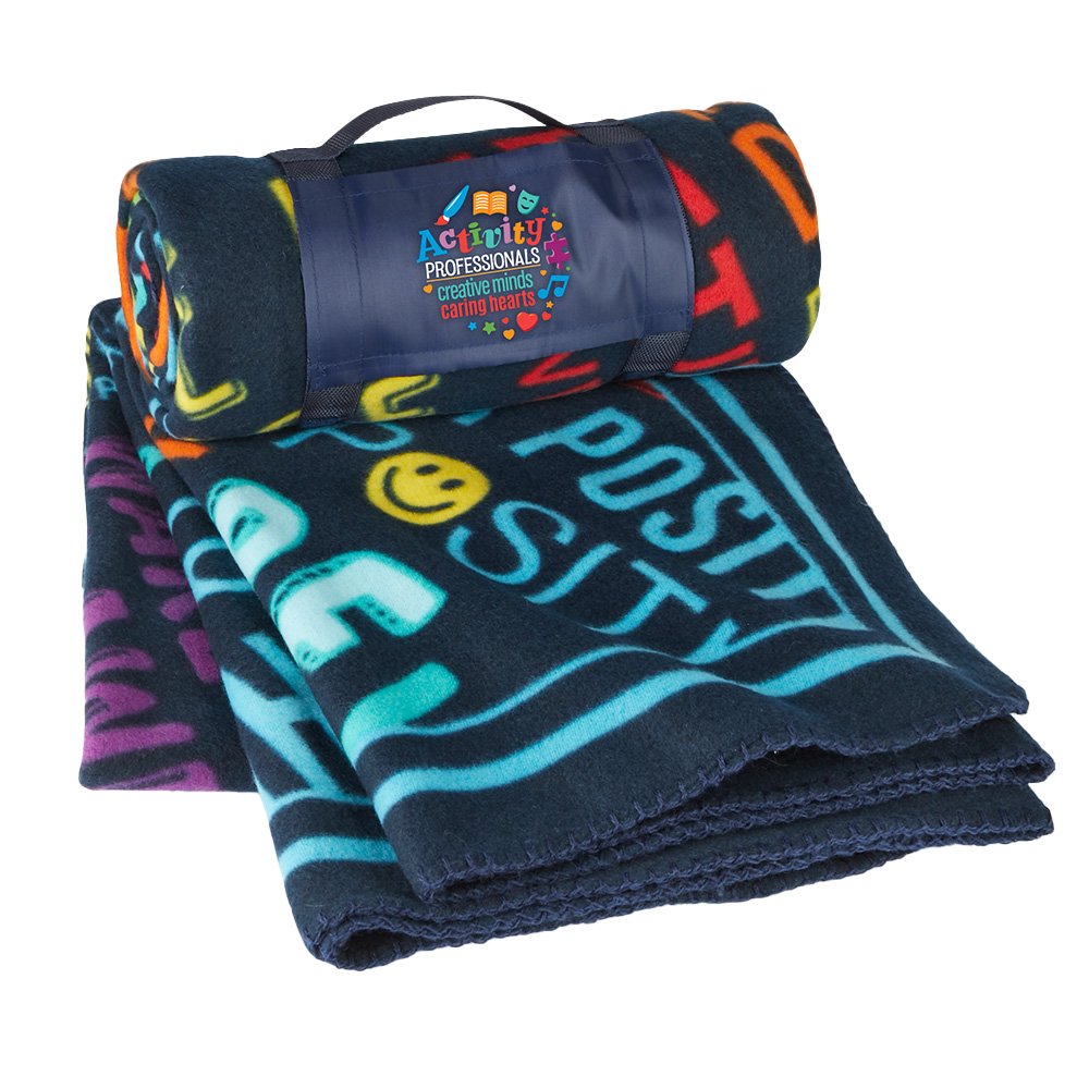 Activity Professionals: Creative Minds, Caring Hearts Amazing Words Roll-Up Eco Blanket