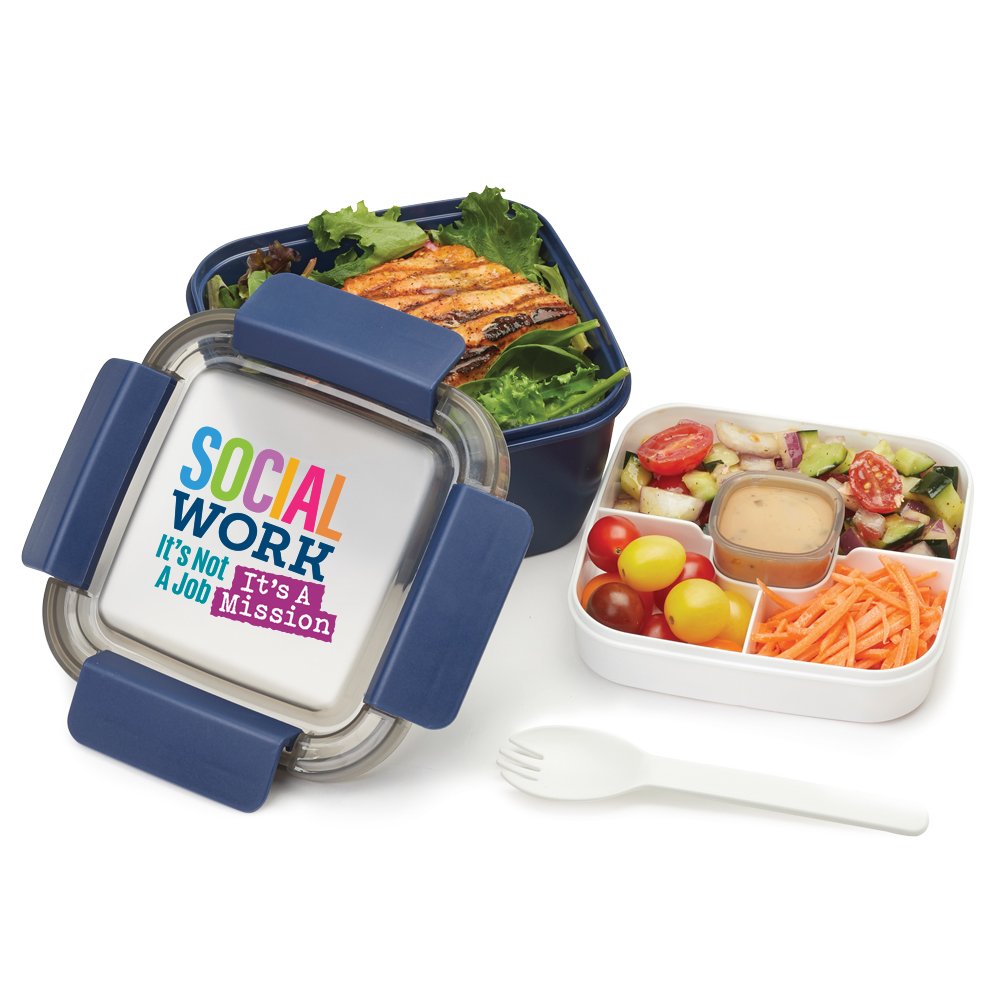 Social Work: It's Not a Job; It's a Mission Locking Food Container with Compartments