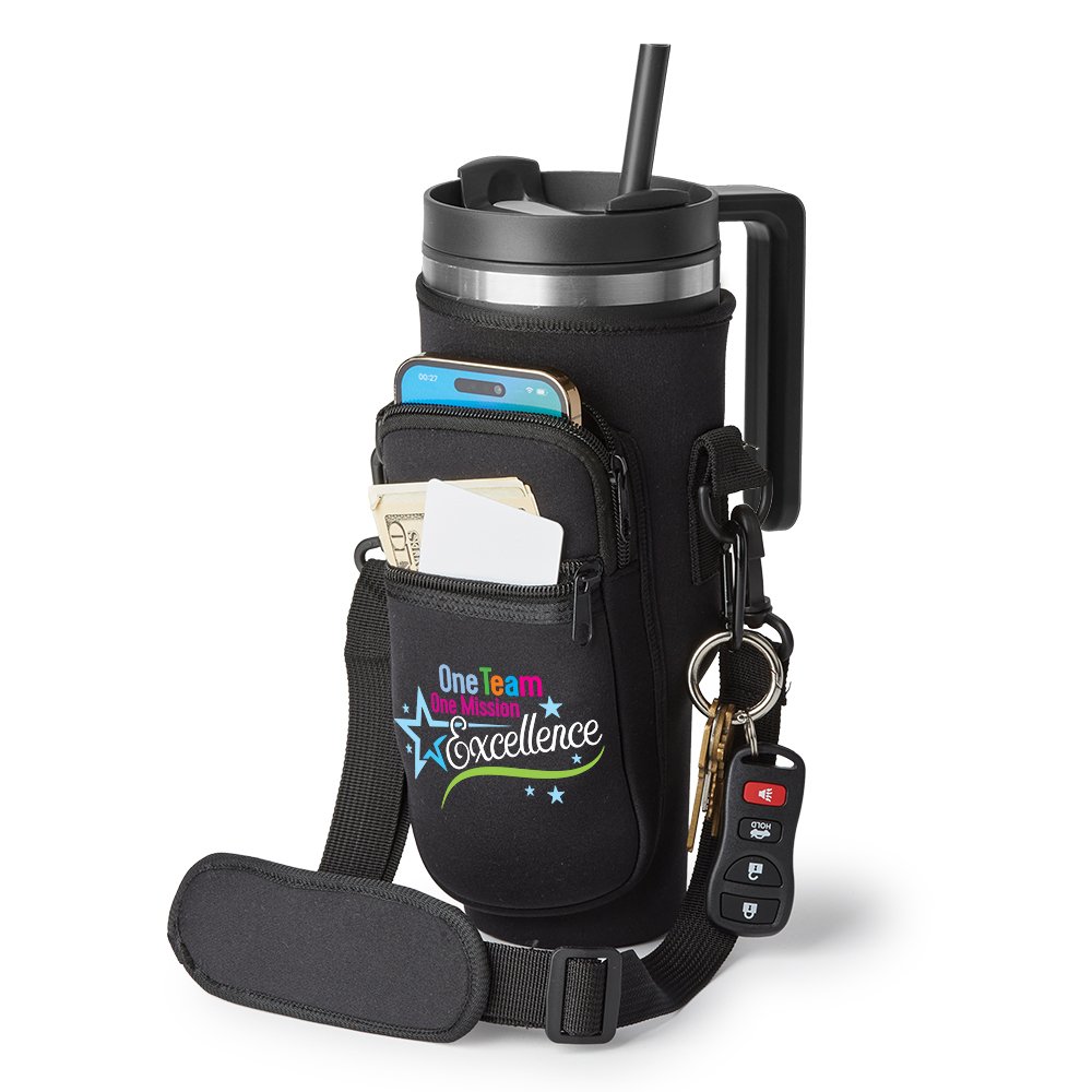One Team, One Mission: Excellence All-Day Hydration Carry-All 40-oz. Tumbler Bag With Adjustable Strap