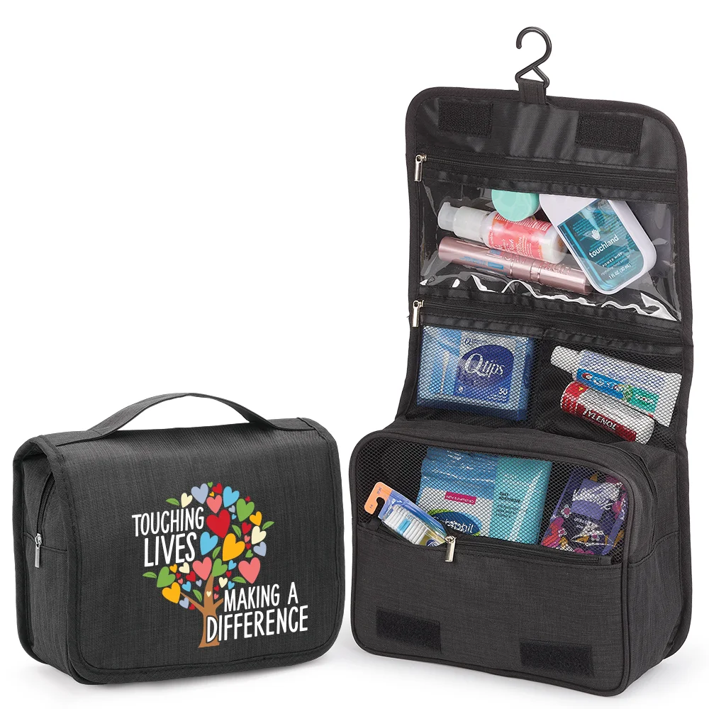 best price for hanging travel toiletry bag Cosmetic Black This wash bag is designed with 4 toiletry storage compartments and a special jewelry compartment Touching Lives, Making a Difference