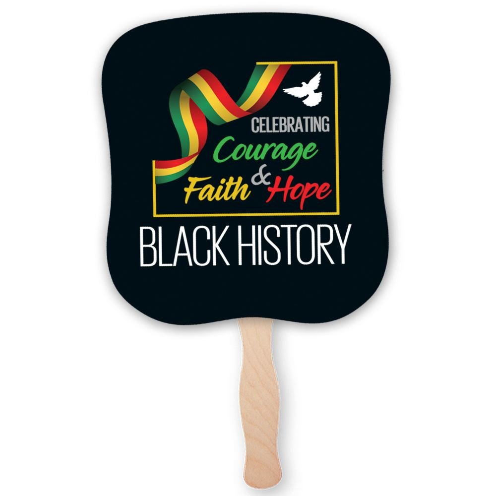 Black History: Celebrating Courage, Faith & Hope Hand Fan
