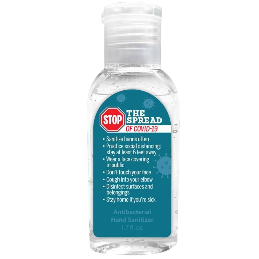 Stop The Spread Of COVID-19 1.7 Oz. Hand Sanitizer