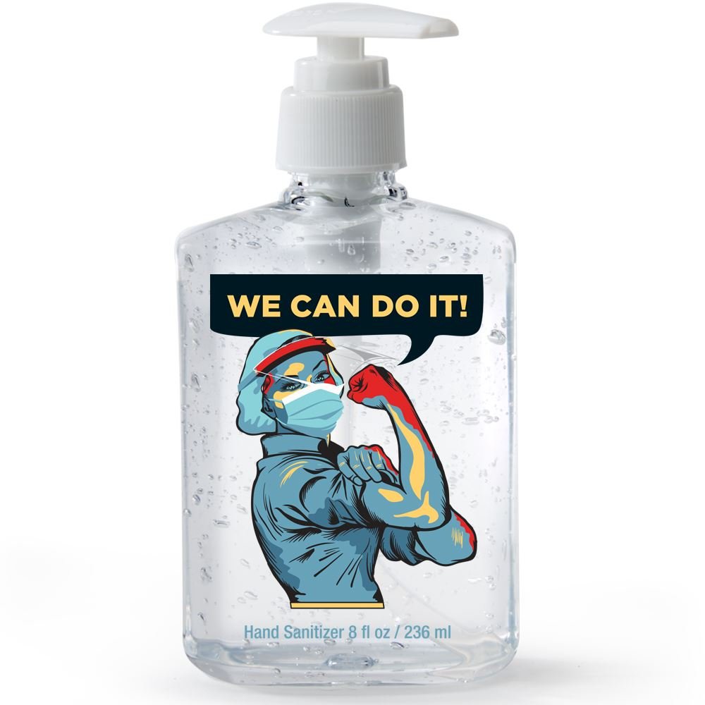 We Can Do It 8-Oz. Sanitizer Gel Pump