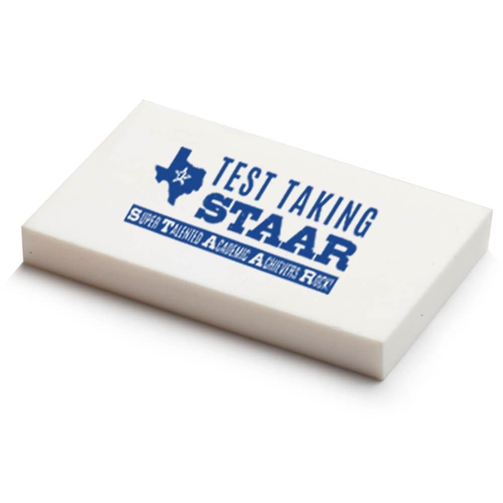 Test Taking STAAR White Eraser - Pack of 25