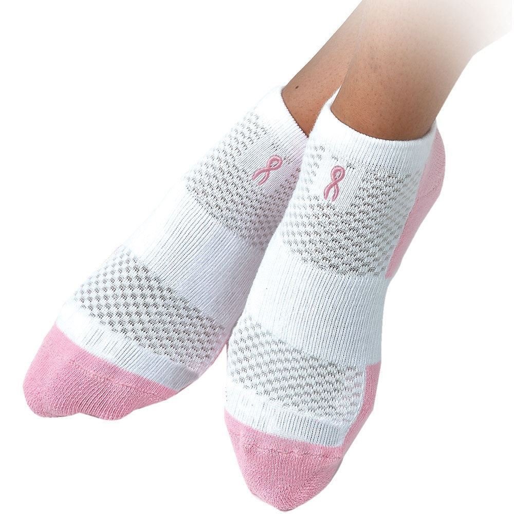 Women's White Cushioned Socks Positive Promotions