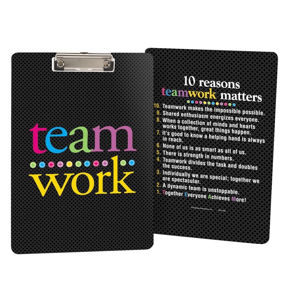 Teamwork Clipboard Positive Promotions