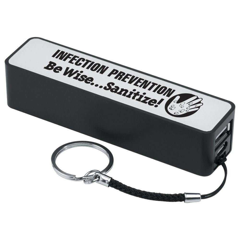 Infection Prevention Be Wise Sanitize! Portable Power Bank