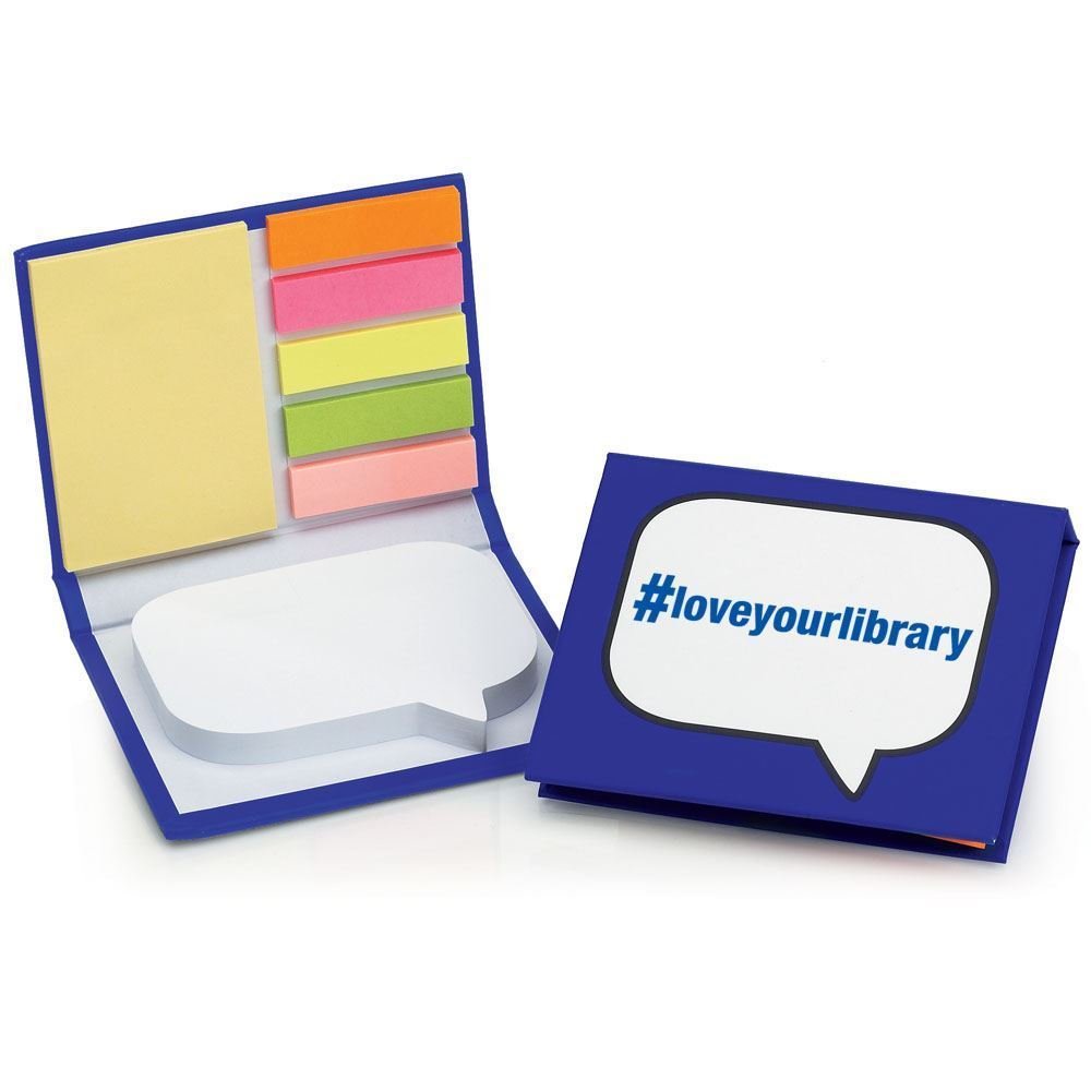 #loveyourlibrary Burst&reg; Sticky Note Jotter