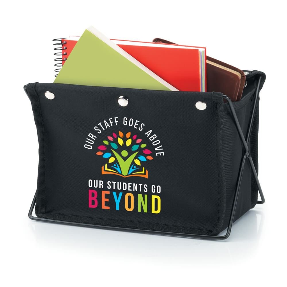 Our Staff Goes Above, Our Students Go Beyond Fabric Desktop Caddy