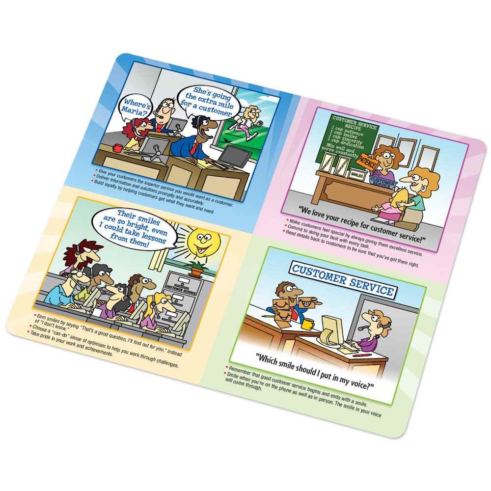 The Sunny Side&trade; of Customer Service Full-Color Mousepad with Antimicrobial Additive