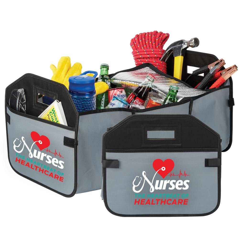 Nurses: The Heartbeat Of Healthcare 2-In-1 Trunk Organizer & Cooler