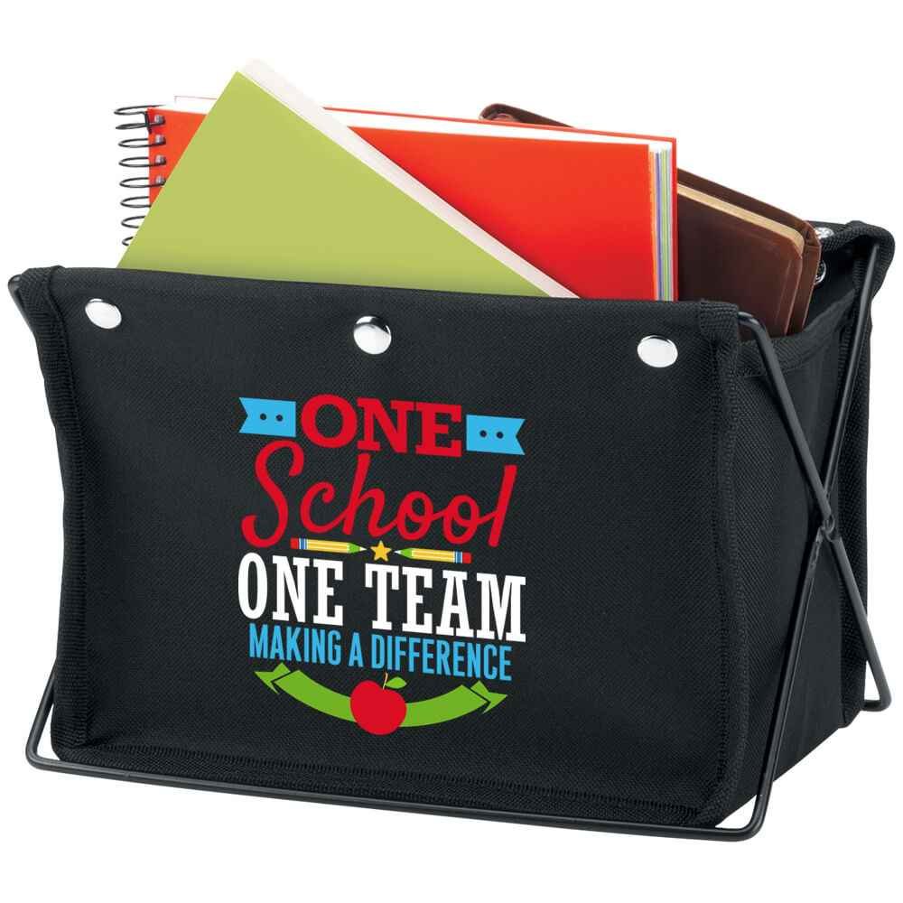 One School, One Team: Making A Difference Fabric Desktop Caddy