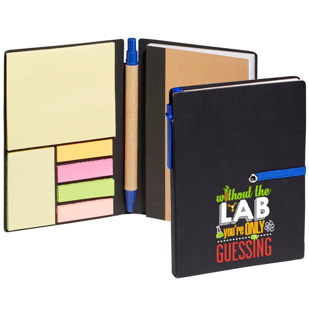 Without The Lab You're Only Guessing Jotter With Sticky Notes & Pen
