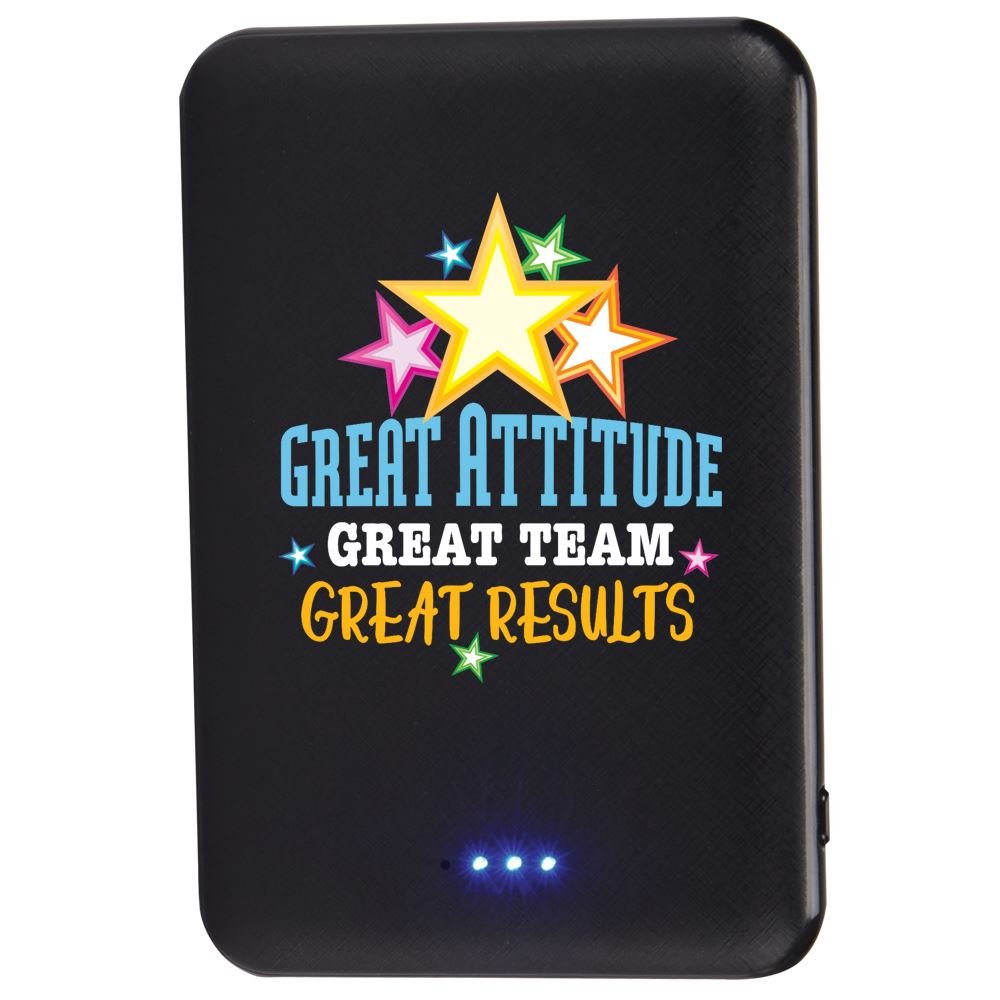 Great Attitude, Great Team, Great Results Compact 5,000 mAh UL&reg; Power Bank