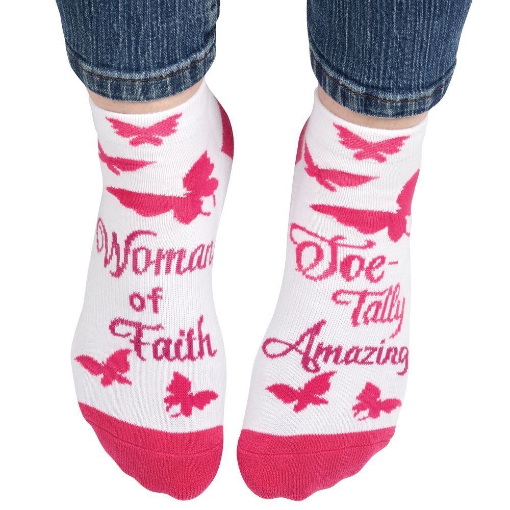 Woman Of Faith Cushioned Ankle Socks