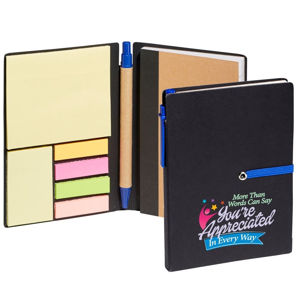 More Than Words Can Say, You're Appreciated In Every Way Jotter With Sticky Notes & Pen