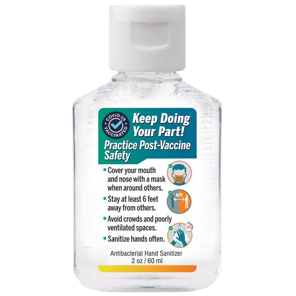 Keep Doing Your Part! Practice Post-Vaccine Safety 2-Oz. Hand Sanitizer Gel