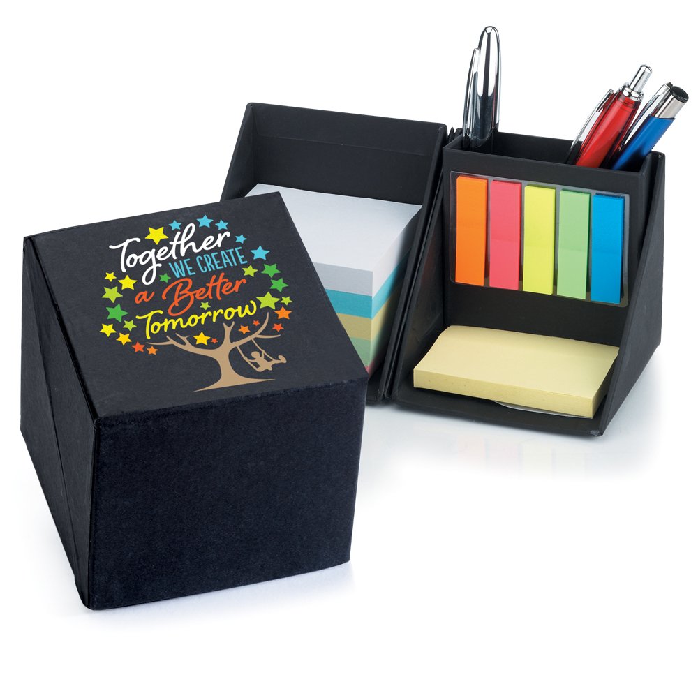 Together We Create A Better Tomorrow Recycled Note Cube Caddy