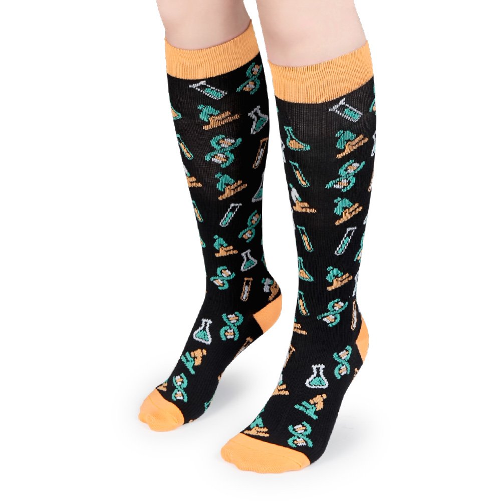 Lab3 Socks Living The Lab Life Compression Knee Socks | Positive Promotions