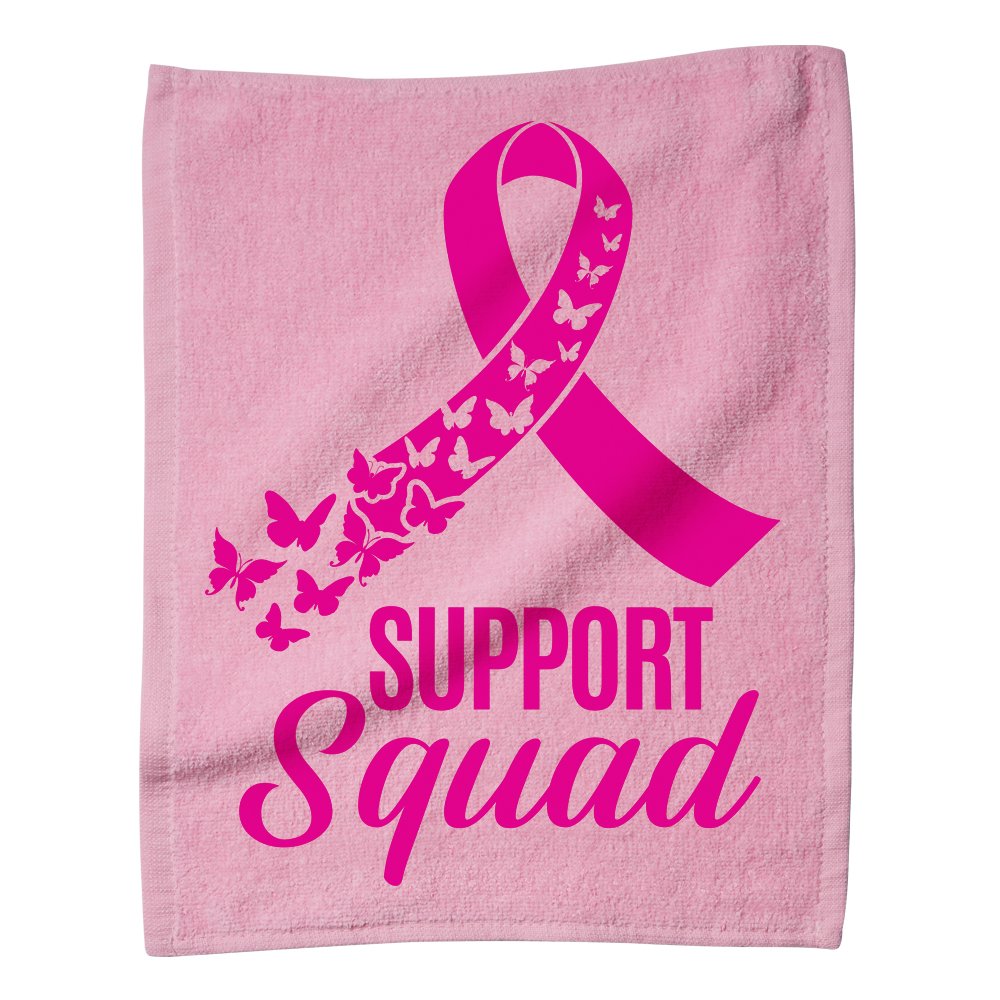 Support Squad Pink Rally Towel | Positive Promotions
