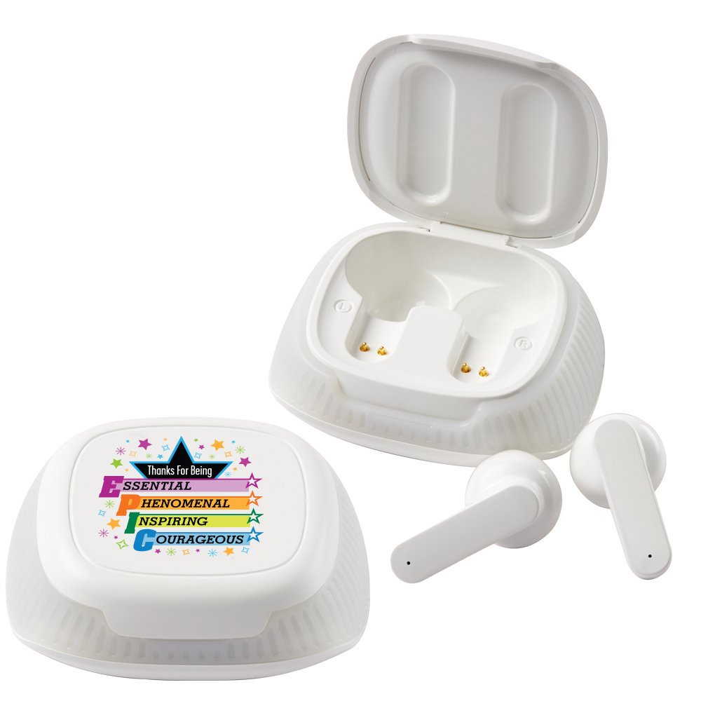 Thanks for Being EPIC Wireless Earbuds with Color-Changing Dock & Carry Case