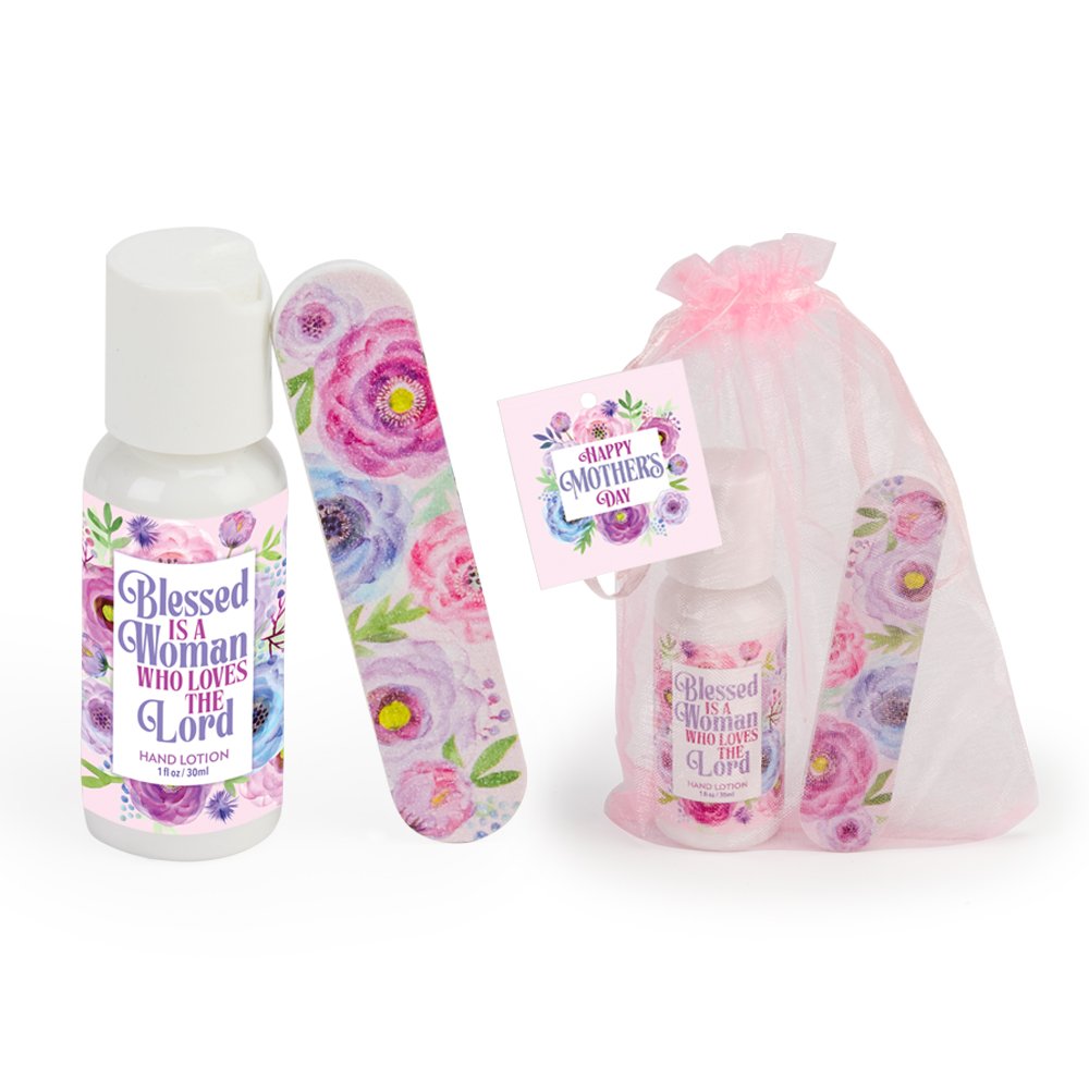 Blessed Is a Woman Who Loves the Lord 2-Piece Spa Kit | Positive Promotions