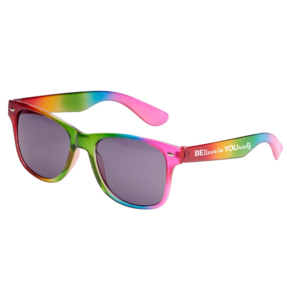 Believe in Yourself Rainbow Sunglasses