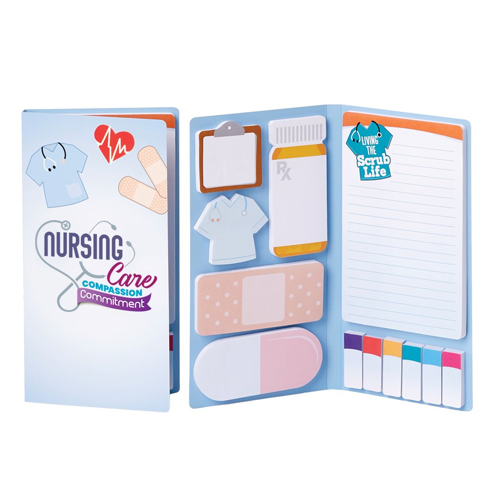 Nursing: Care, Compassion, Commitment Sticky Note Gift Set
