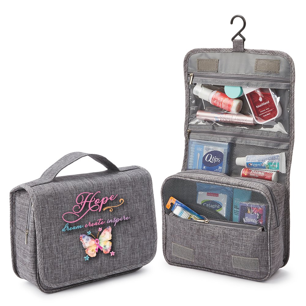 Hope, Dream, Create, Inspire Travel Carry-All Hanging Toiletry Bag
