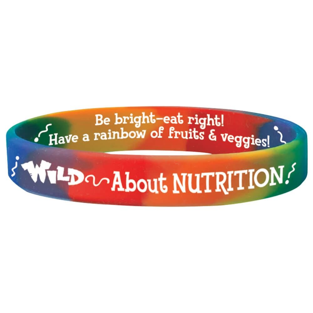 Wild About Nutrition Silicone Message Wristband - Pack of 10
