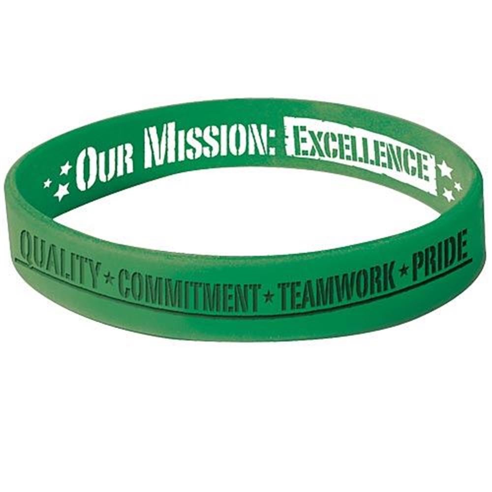 Our Mission Excellence Silicone Wristbands