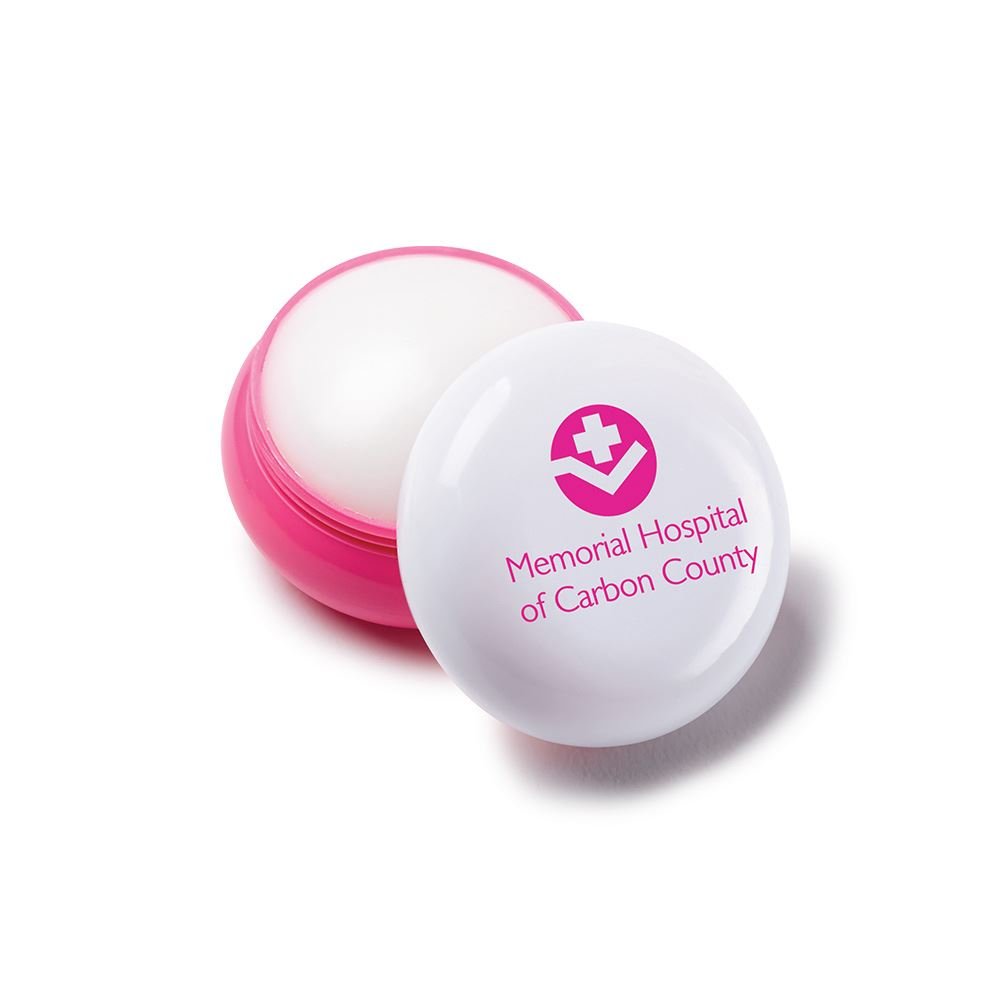 Pink Round Lip Balm - Personalization Available