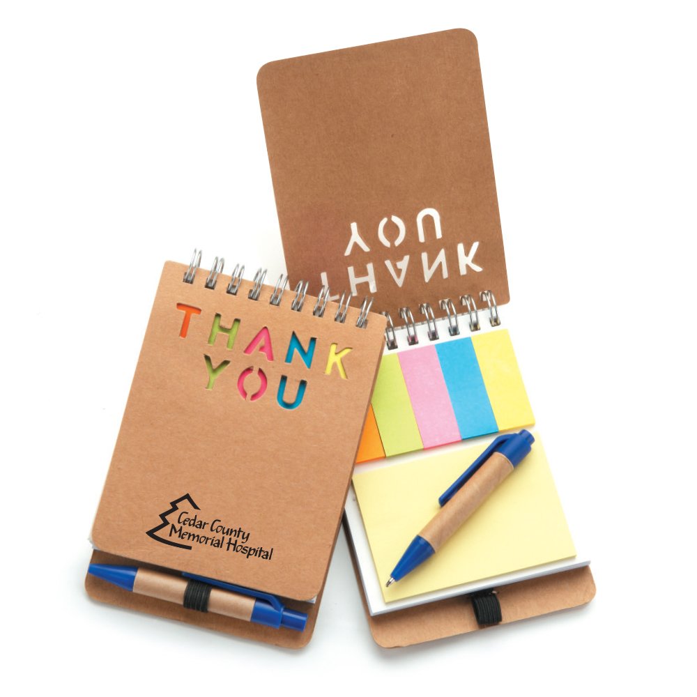 Mini Eco-Jotter & Pen - One-Color Personalization Available