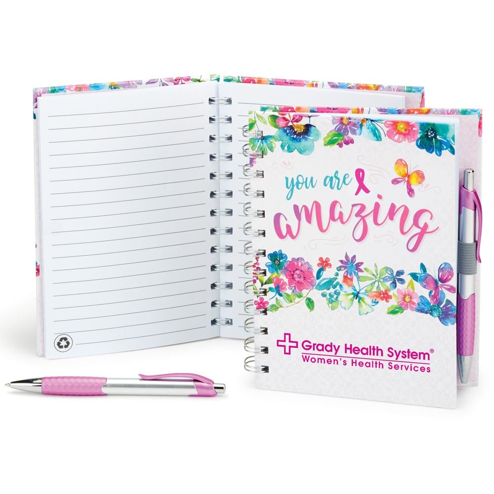 You Are Amazing Full-Color Notebook & Pen Set - Personalization Available